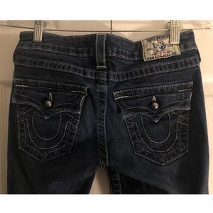 True Religion High Rise Dark Wash Bootcut Jean